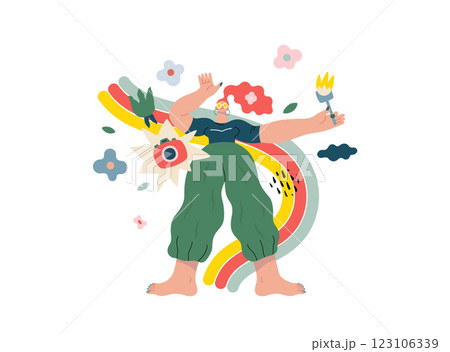 Life Unframed: Photo rainbow -modern flat vector concept illustration of a photographer and rainbow. Metaphor of unpredictability, imagination, whimsy, cycle of existence, play, growth and discovery Life Unframed: Photo rainbow -modern flat vector concept illustration of a photographer and rainbow. Metaphor of unpredictability, imagination, whimsy, cycle of existence, play, growth and discovery 123106339
