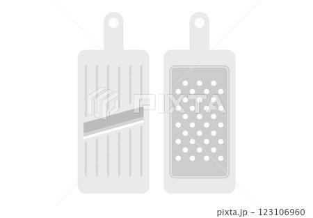スライサー・おろし金のベクターイラスト 123106960