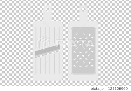 スライサー・おろし金のベクターイラスト 123106960