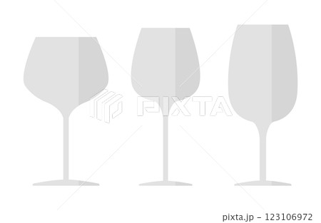 ワイングラスのベクターイラスト 123106972