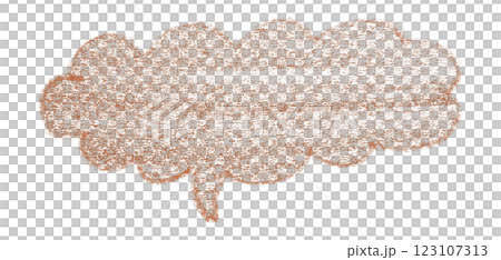 Separate brown speech bubbles on transparent background. Separate brown speech bubbles on transparent background. 123107313