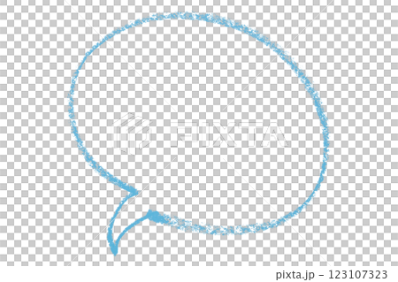 Separate light blue speech bubbles on transparent background. 123107323