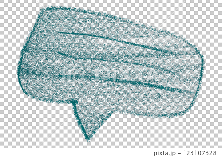 Separate green speech bubble on transparent background Separate green speech bubble on transparent background 123107328