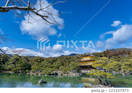 京都市 冬の鹿苑寺(金閣寺) 京都市 冬の鹿苑寺(金閣寺) 123107473