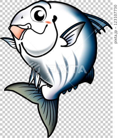 鰹魚插畫可愛 123107730