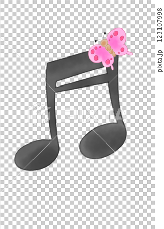 一張有蝴蝶的紙條 123107998