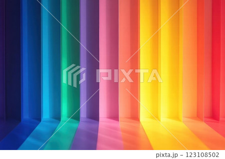 Rainbow Stripes: A Colorful Abstract Background 123108502