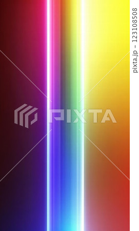 Vibrant Neon Lines: A Colorful Abstract Background 123108508