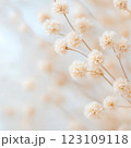 An abstract representation of dried petals, gentle earthy hues, muted patterns, and ethereal perspective. 123109118