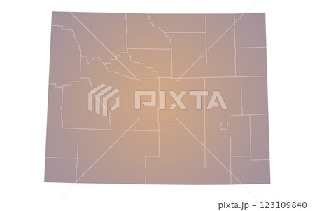 Wyoming administrative map. counties map of Wyoming, blank Wyoming Map, empty map of Wyoming Wyoming administrative map. counties map of Wyoming, blank Wyoming Map, empty map of Wyoming 123109840