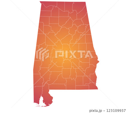 Alabama administrative map. counties on Alabama map, blank Map, empty map of Alabama Alabama administrative map. counties on Alabama map, blank Map, empty map of Alabama 123109937