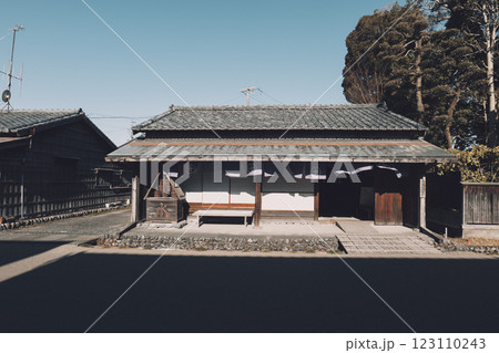 静岡県島田市にある東海道島田宿の大井川川越遺跡 静岡県島田市にある東海道島田宿の大井川川越遺跡 123110243