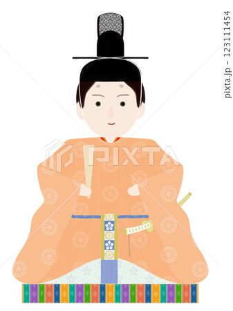 ひな祭りのイラスト_男雛 123111454