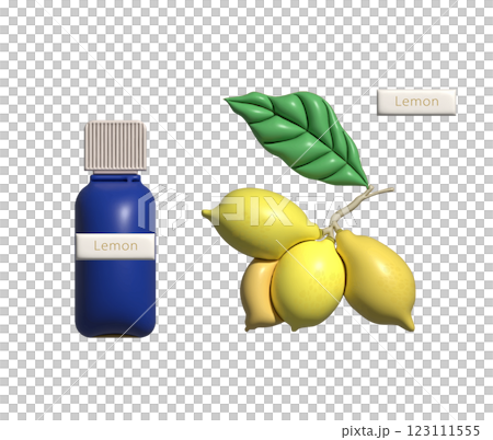 豐滿的檸檬和一瓶精油 123111555