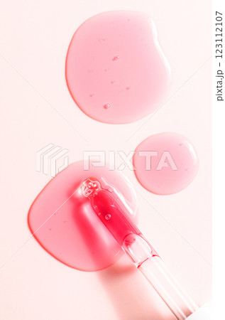 A sample of a moisturizing gel or serum for the skin. White background 123112107