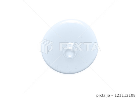 A sample of a moisturizing gel or serum for the skin. Isolated on white 123112109