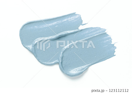 A sample of cosmetic clay for a body or face mask. White background A sample of cosmetic clay for a body or face mask. White background 123112112