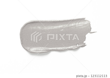 A sample of cosmetic clay for a body or face mask. White background 123112113
