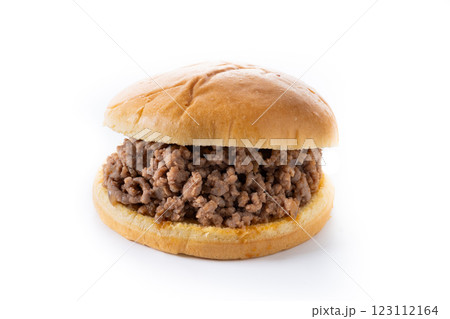 Traditional sloppy joe sandwich isolated on white background 123112164