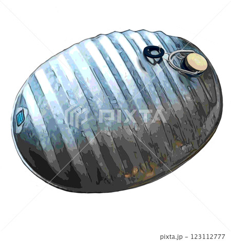 昔ながらの金属製湯たんぽ 昔ながらの金属製湯たんぽ 123112777