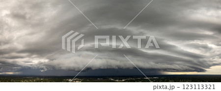 Rainstorm shower over Florida rural town in humid summer season. Rain water pouring down from stormy clouds Rainstorm shower over Florida rural town in humid summer season. Rain water pouring down from stormy clouds 123113321