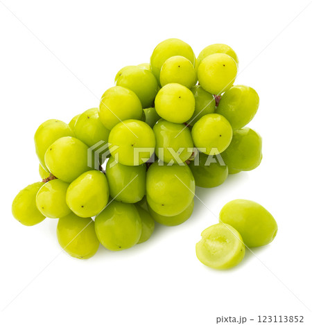 Sweet green grapes isolated on a white background Sweet green grapes isolated on a white background 123113852