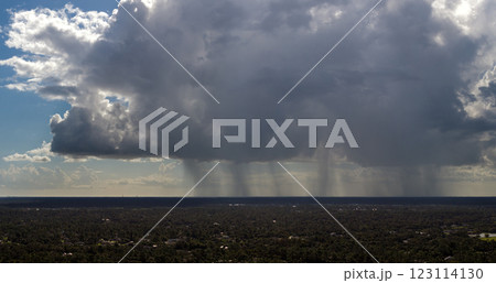 Heavy rainfall during summer thunderstorm in Florida 123114130