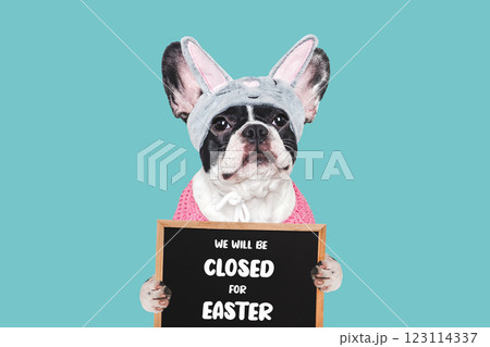 We will be closed for Easter. Signboard 123114337