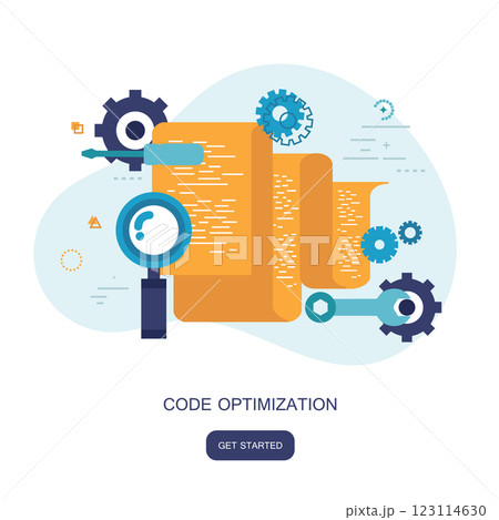 Flat computing background. Programming and coding. Innovation and technologies. Mobile app. Flat vector illustration Flat computing background. Programming and coding. Innovation and technologies. Mobile app. Flat vector illustration 123114630