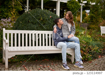 Young Cute Female Hugs Boyfriend. In Autumn Outdoor. Lovers Walking in Park. Attractive Funny Couple. Lovestory in Forest. Man and Woman. Cute Lovers in the Park. Family Concept. Happy Couple. Young Cute Female Hugs Boyfriend. In Autumn Outdoor. Lovers Walking in Park. Attractive Funny Couple. Lovestory in Forest. Man and Woman. Cute Lovers in the Park. Family Concept. Happy Couple. 123114997