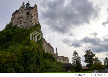 Sigmaringen, Germany - located in the Black Forest, very close to the source of the river Danube, Sigmaringen is famous for its Medieval fortress Sigmaringen, Germany - located in the Black Forest, very close to the source of the river Danube, Sigmaringen is famous for its Medieval fortress 123115003