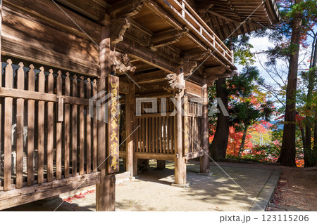 【第八十八番札所】秋の大窪寺　山門【四国八十八箇所】 123115206