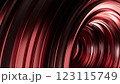 Abstract metal spirals, 3D render, smooth reflective surfaces, dark background 123115749