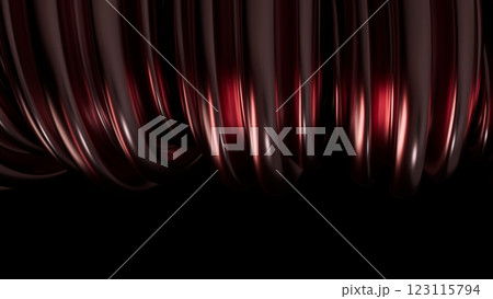 Abstract metal spirals, 3D render, smooth reflective surfaces, dark background Abstract metal spirals, 3D render, smooth reflective surfaces, dark background 123115794