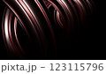 Abstract metal spirals, 3D render, smooth reflective surfaces, dark background 123115796