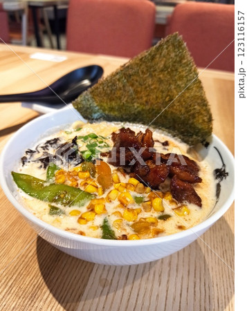 Delicious bowl of creamy tom yum ramen Delicious bowl of creamy tom yum ramen 123116157