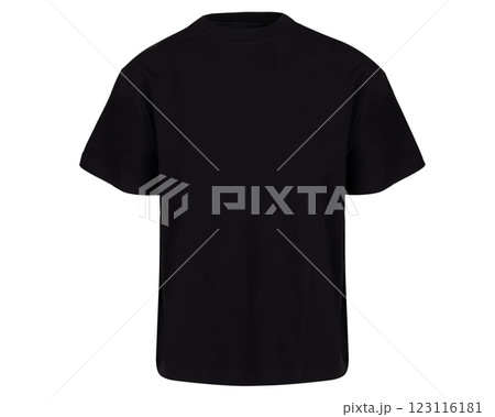 Black Oversized T Shirt Front View Isolated on White Black Oversized T Shirt Front View Isolated on White 123116181