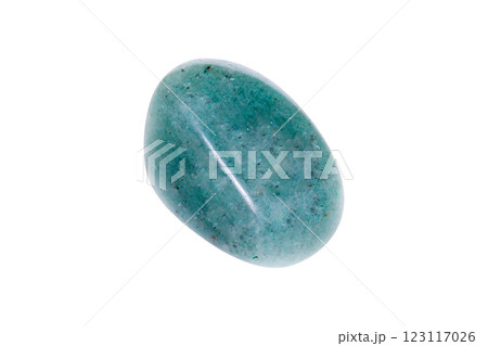 aventurine green mineral stone on white background aventurine green mineral stone on white background 123117026