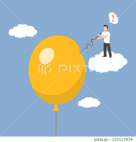 3D Isometric Flat Vector Illustration of Strong Economy, Controlling the Inflation 3D Isometric Flat Vector Illustration of Strong Economy, Controlling the Inflation 123117674