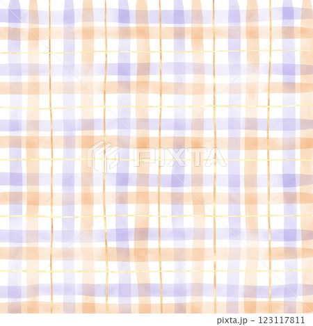 Gold Orange Purple Plaid Gingham Check Hand Drawn Background Pattern Overlay Gold Orange Purple Plaid Gingham Check Hand Drawn Background Pattern Overlay 123117811