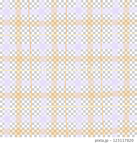 Gold Orange Purple Plaid Gingham Check Hand Drawn Background Pattern Overlay 123117820
