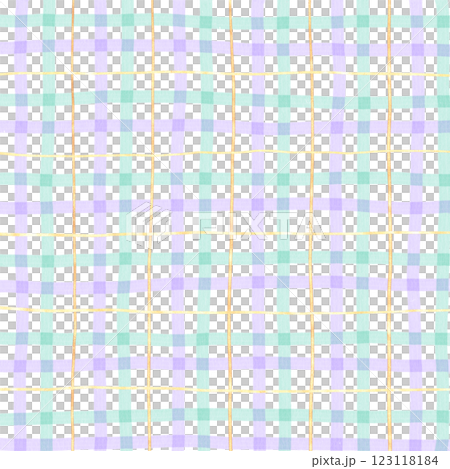 Gold Purple Green Plaid Hand Drawn Background Pattern Overlay 123118184