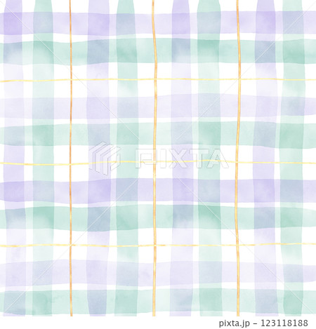 Gold Purple Green Plaid Hand Drawn Background Pattern Overlay 123118188
