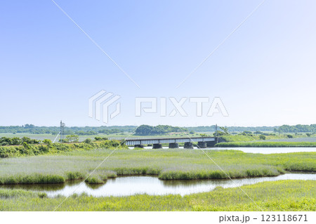 勇払原野、勇払川橋梁　苫小牧市 123118671