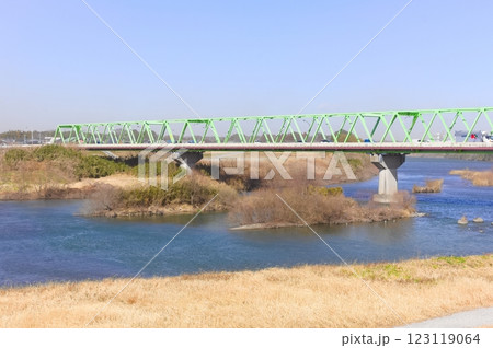 茨城県常総市鬼怒川2025年2月 123119064