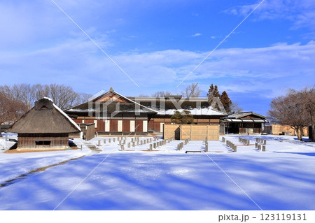 史跡 根城の広場　本丸跡の復元　日本100名城《青森》 123119131