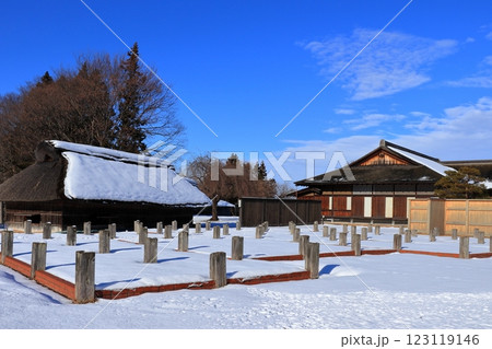 史跡 根城の広場　本丸跡の復元　日本100名城《青森》 123119146