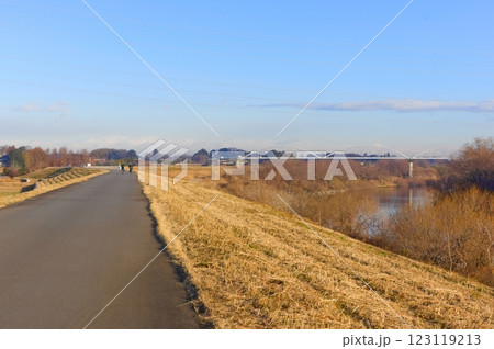 茨城県常総市鬼怒川サイクリングロード沿線2025年2月 茨城県常総市鬼怒川サイクリングロード沿線2025年2月 123119213