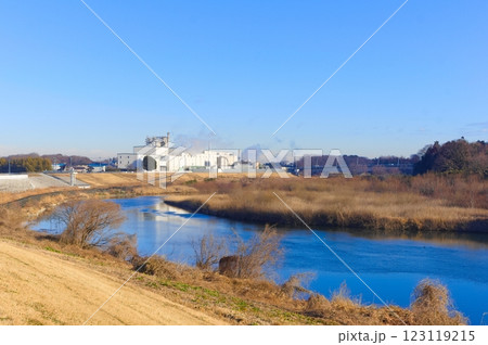 茨城県常総市鬼怒川サイクリングロード沿線2025年2月 123119215