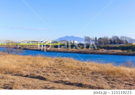 茨城県常総市鬼怒川サイクリングロード沿線2025年2月 123119223